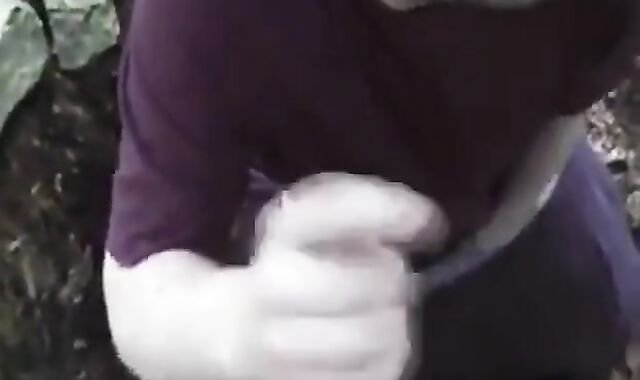 Bear Cub Blows a Load in His Mouth and Swallows