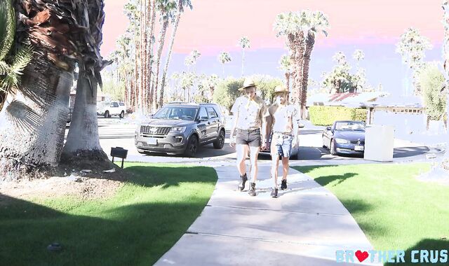 Bro Kick:voyeur Strap Lessons Turn into Ultra-kinky Lovemaking for Brothers