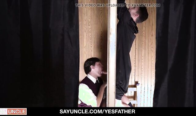 Catholic youngster Edward Terrant Confessing Sins To Priest