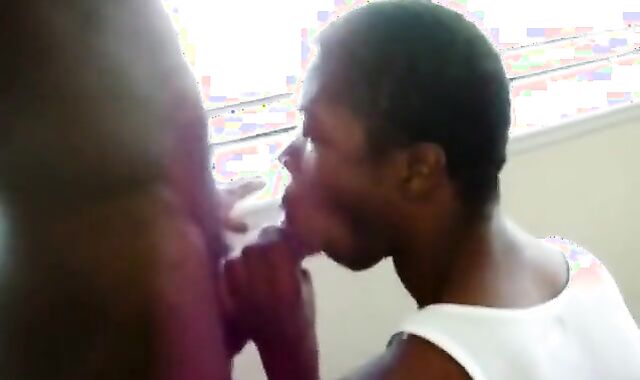 Black Threesome Amateur Blowjob Video