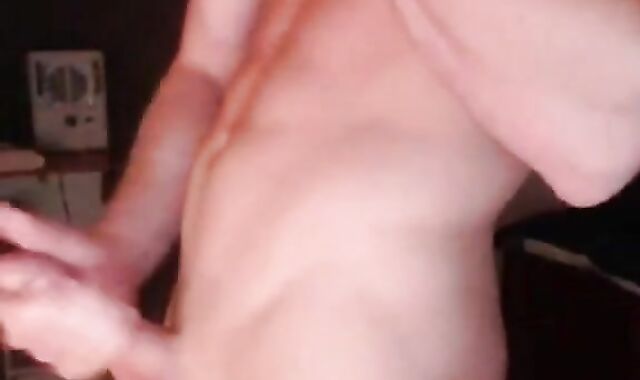 Muscular Webcam Man Jerks Off and Cums Hard