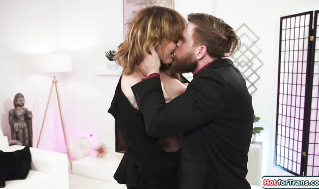 Sucking my tits makes my tgirl dick hard