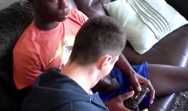 Milky fellow gets His gap Crammed By dark pecker