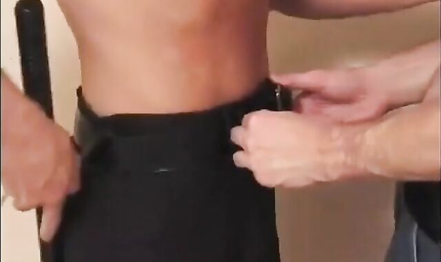 Contorted Cop squad-nailed