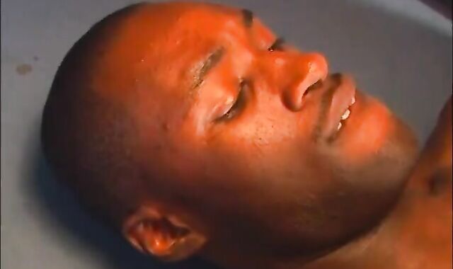 lovely bi-racial on a pool table