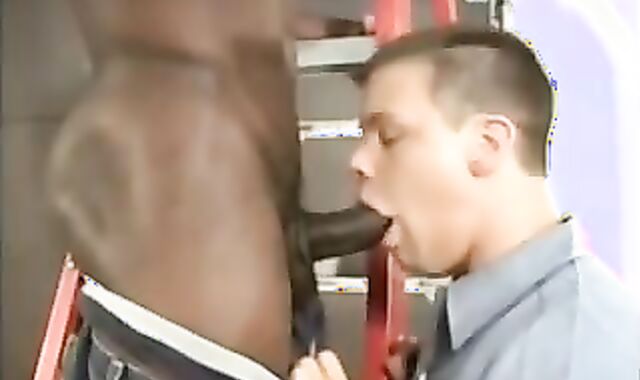 Milky Deliveryman Likes BIG BLACK COCK