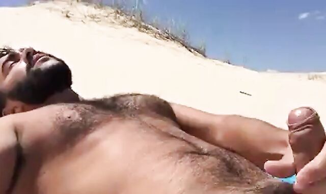 Greek Beach Jerk - Big Cock Hunk Outdoor Adventure