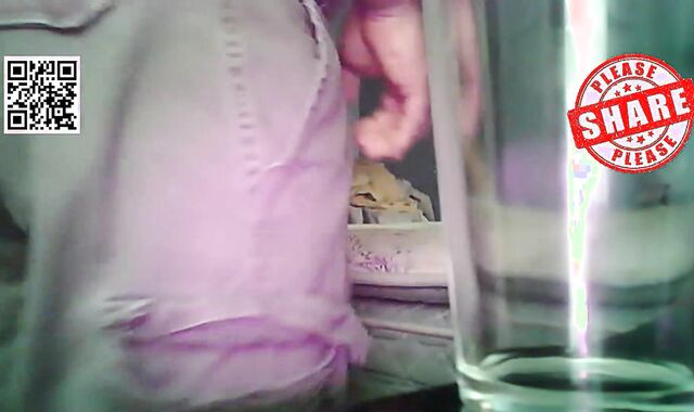 Exposure whore Christopher Allen Foster takes a refreshing piss drink break