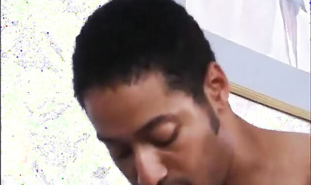 muscled Milky guy Is caboose-fucked By BIG BLACK COCK On The bed