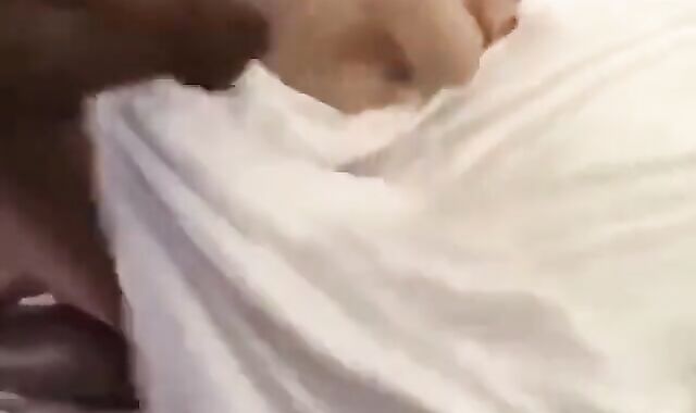 Milky Bottom Getting A Thorough Exercise Fro 2 thick moist darksome shafts.