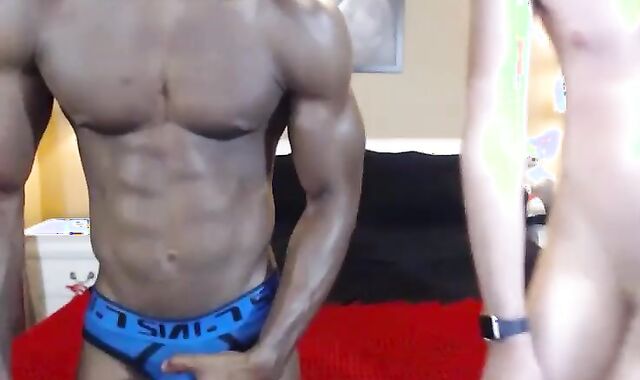 non-pro faggot Muscle dark-hued And Milky