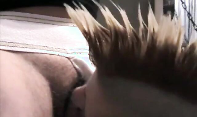 Sandy-haired Mohawk Emo Takes obese in nature's clothing man sausage in wazoo