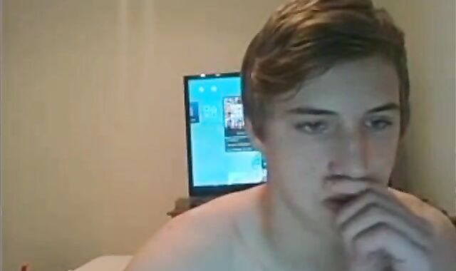 trendy Ash-blonde youthful Strokes-spycam Witness Part2 On GayBoysCamcom.