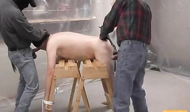 Hooded youngster boinking Milky shaved.