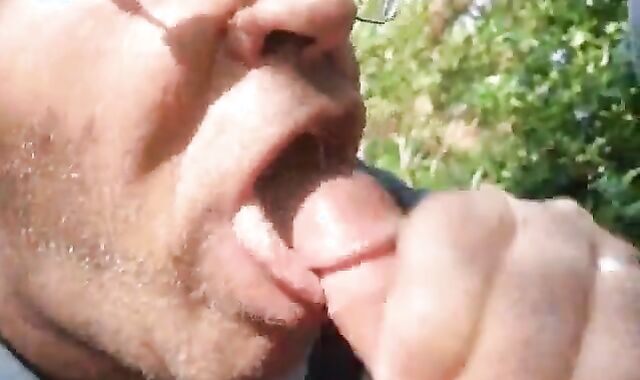 Outdoor Gay Fun with Amateur Couple