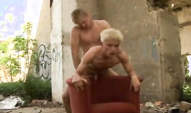 ash-blonde faggot masculines pummel In The Wreck