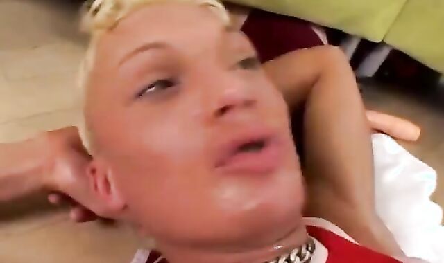 horny Blonde teenie Lexx Parker receives pummeled by His dad lover