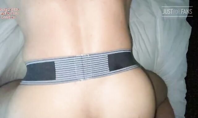 pulsing MUSCLE anus JAKE gets banged UP HIS MILKY MUSCLE wazoo BY darksome stiffy ZACKYBRO101