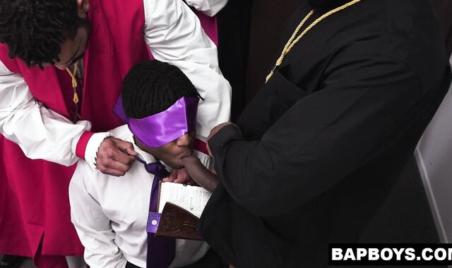 Blindfolded Black Baptist Boy Banged By BBC!