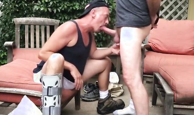 Daddy Sucks Big Cock with Passion