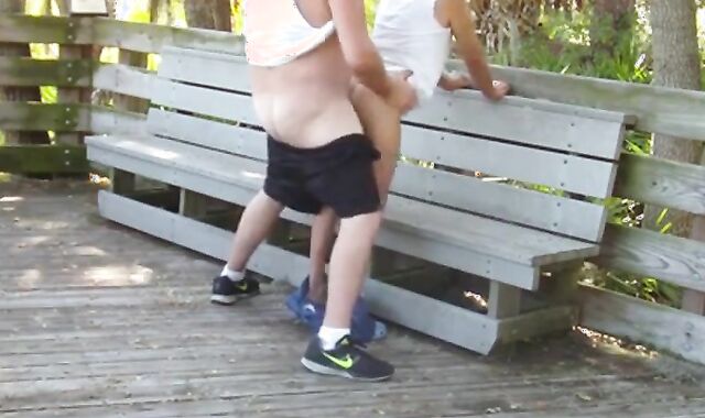 Mature Gay Couple Has Interracial Bareback Sex Outdoors