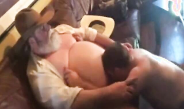 Cowboy Dad Blows Bear 2