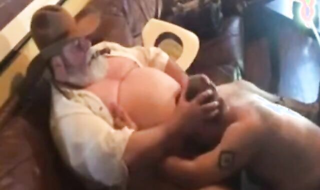 Cowboy Dad Blows Bear 2