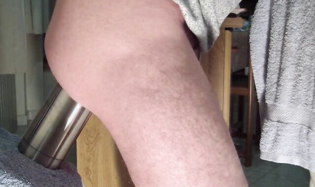 Hard Anal Workout with a Big Dildo - Gay Amateur Video