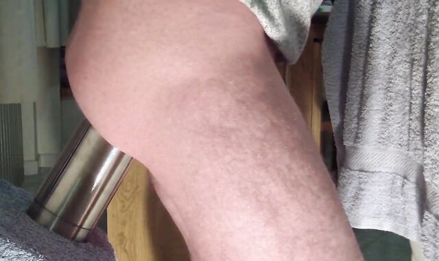 Hard Anal Workout with a Big Dildo - Gay Amateur Video