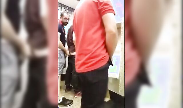 Breeding a Slut: Bareback in a Public Bathroom Orgy 2