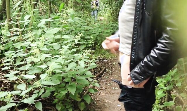 Old Young Crossdresser Fun Outdoors 2