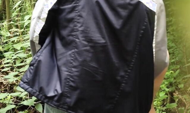 Old Young Crossdresser Fun Outdoors 2