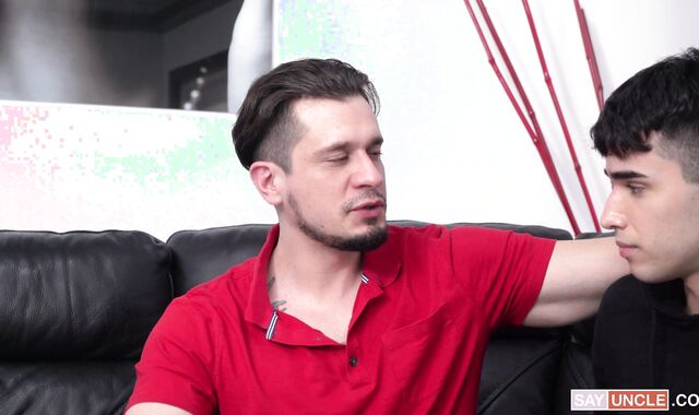 Family Knob:spycam Dark-hued Cuban Guy Takes His Youthful Cousin