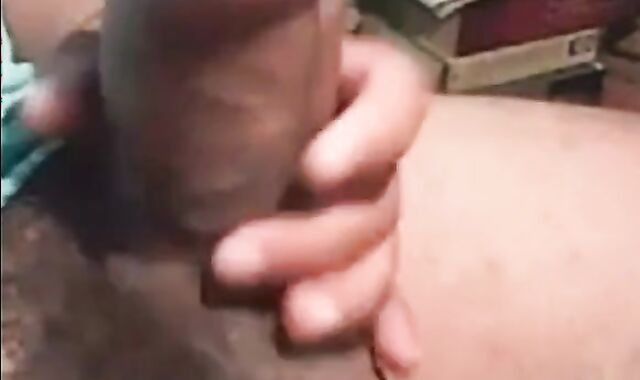 Fat Uncut Latino Daddy Shoots Thick Load