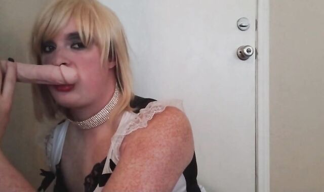 Sissy Plays with Sex Toy