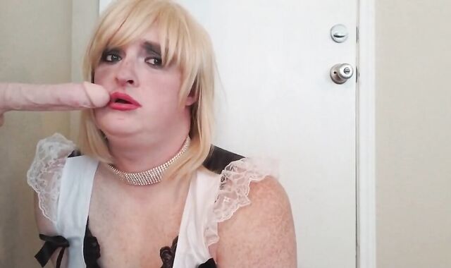 Sissy Plays with Sex Toy