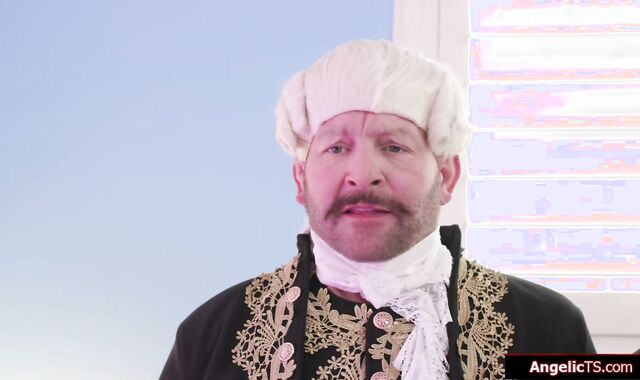 Butlers come suck our royal tgirl cocks