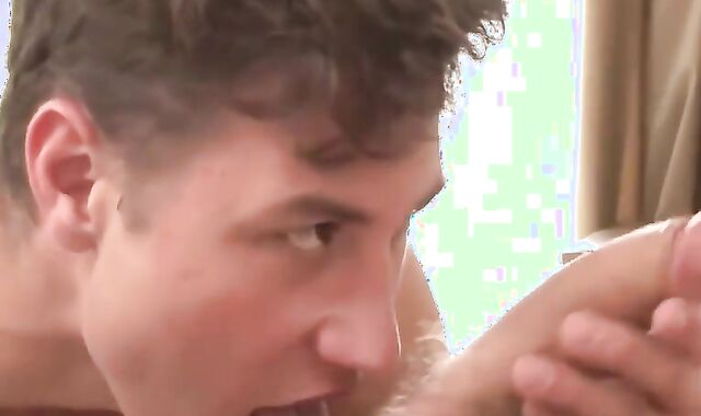 insatiable Macho European guys sans a condom