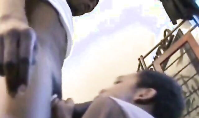 Black Boy Cums In Pretty Mouth - Interracial Gay Blowjob