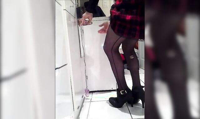 Crossdresser Sucks Twink with Butt Plug