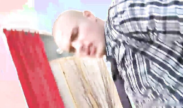 yam-sized manmeat Dad Audition And Facial cumshot