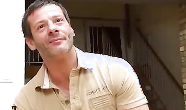 lovely-looking dad Jerks Off