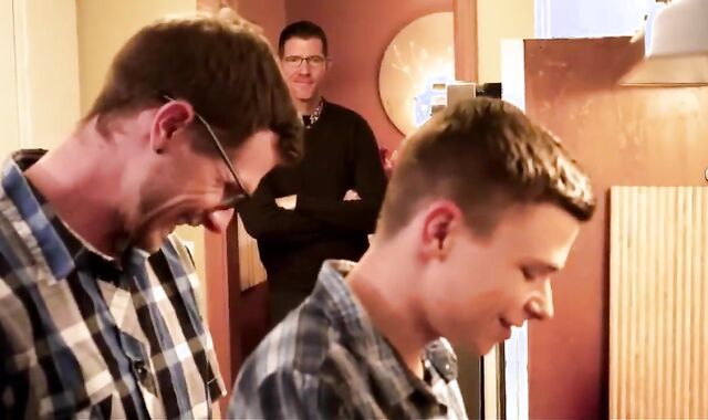 barely legal age teenage gets Slobber-roasted no condom By Step-father And Uncle