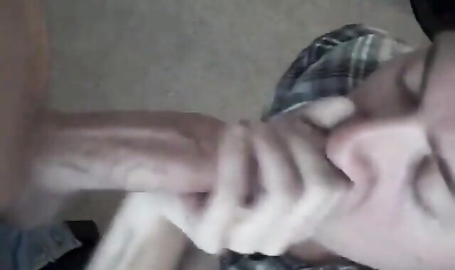 Twink Friend Blows Me, Takes My Cum in His Mouth