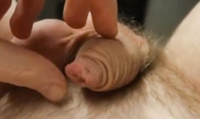 Twink Plays With His Small Uncut Cock on Webcam 2