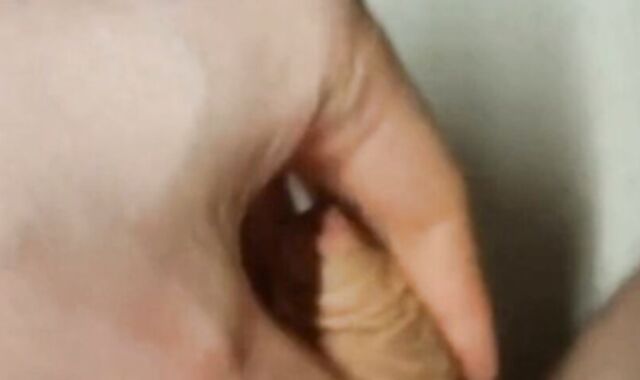 Twink Plays With His Small Uncut Cock on Webcam 2