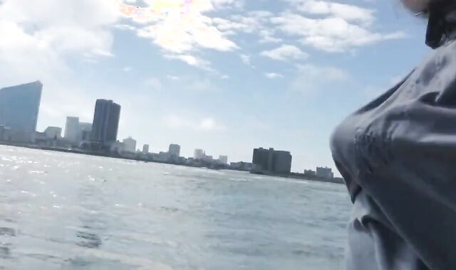 Hairy Bear Jerks Off on a Public Beach - Big Cum Shot 3