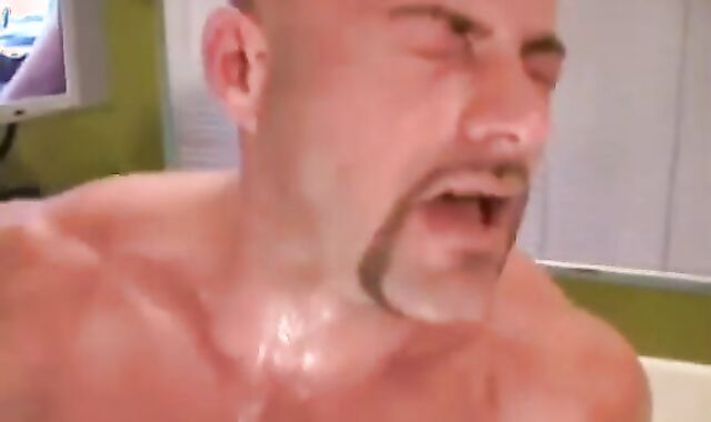 youthfull chap bonks Hairless father Muscle chap In