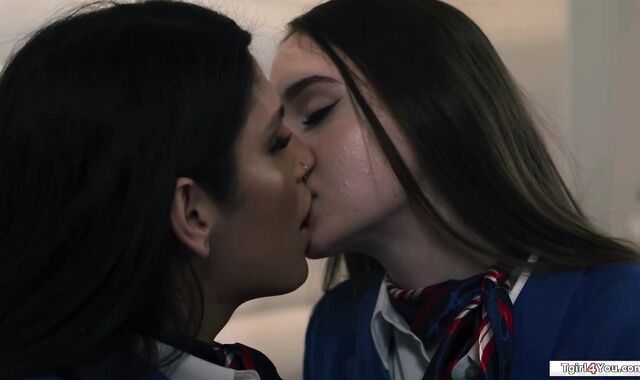 Latin tgirl fucks colleagues hairy pussy