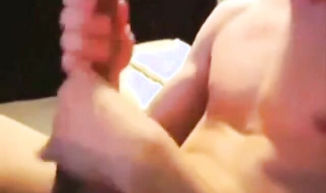 Skinny Twink Strokes His Big Cock Solo